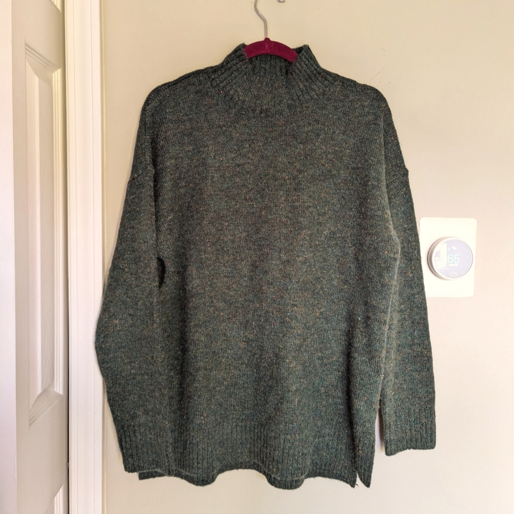 Dark green wool sweater